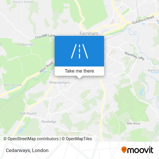 Cedarways map