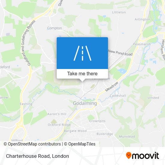 Charterhouse Road map