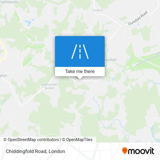 Chiddingfold Road map