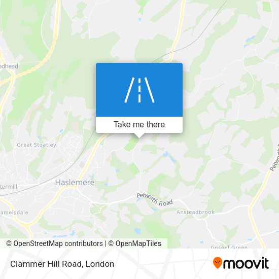 Clammer Hill Road map