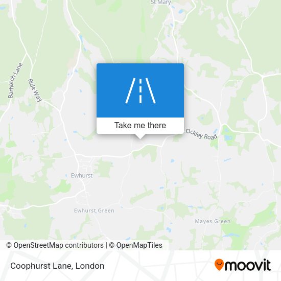 Coophurst Lane map