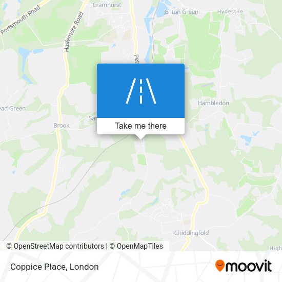 Coppice Place map