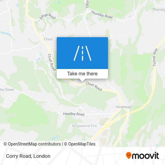Corry Road map