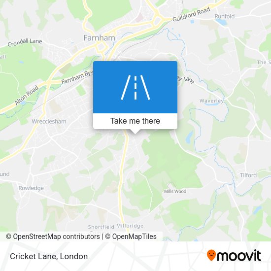Cricket Lane map