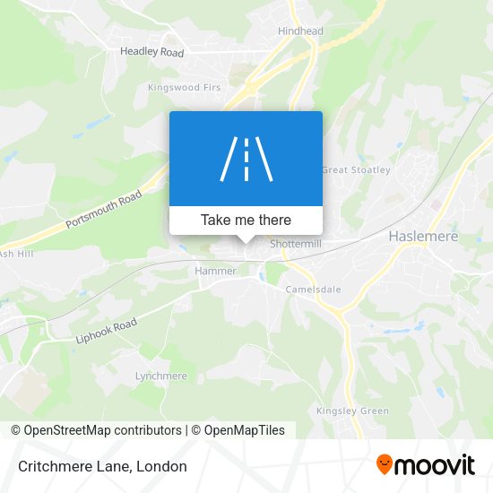 Critchmere Lane map