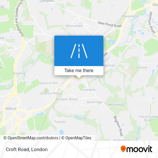 Croft Road map