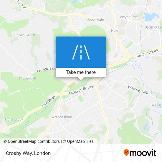 Crosby Way map