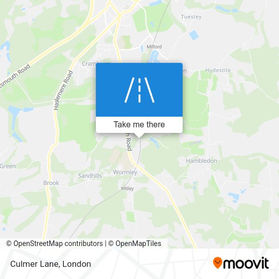 Culmer Lane map