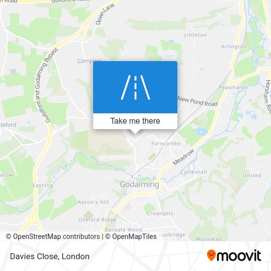 Davies Close map