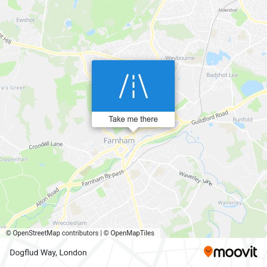 Dogflud Way map