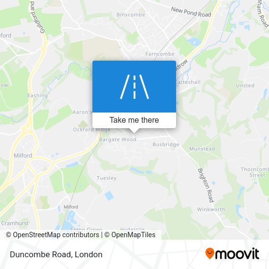 Duncombe Road map