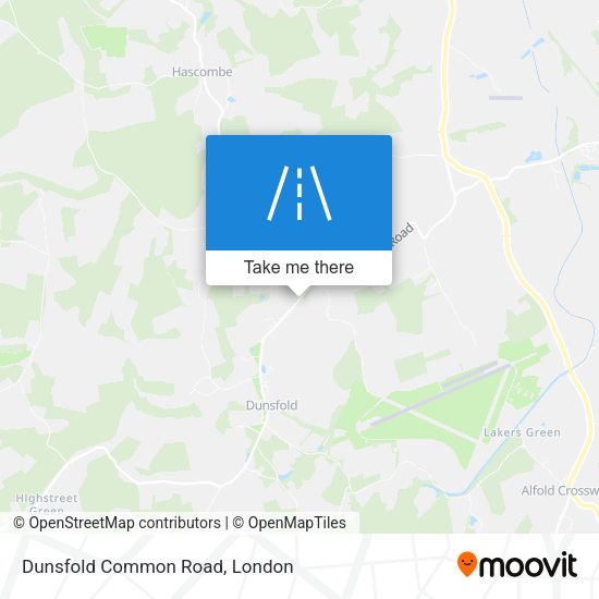 Dunsfold Common Road map