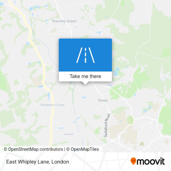 East Whipley Lane map