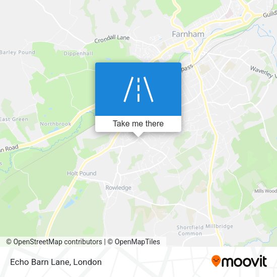 Echo Barn Lane map