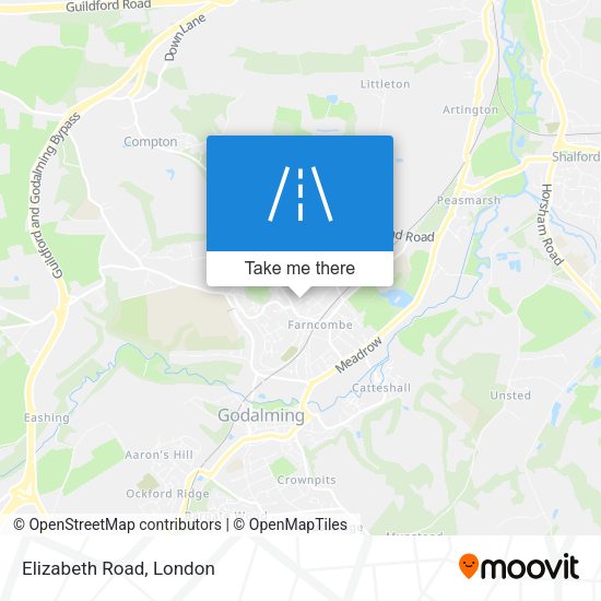 Elizabeth Road map