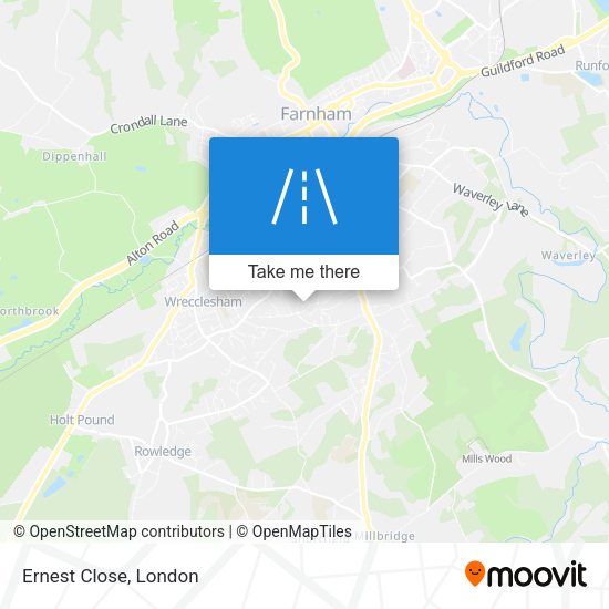 Ernest Close map