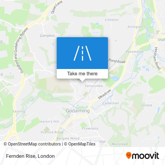 Fernden Rise map