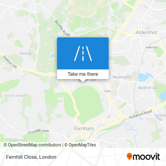 Fernhill Close map