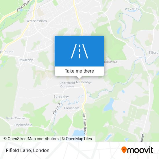 Fifield Lane map