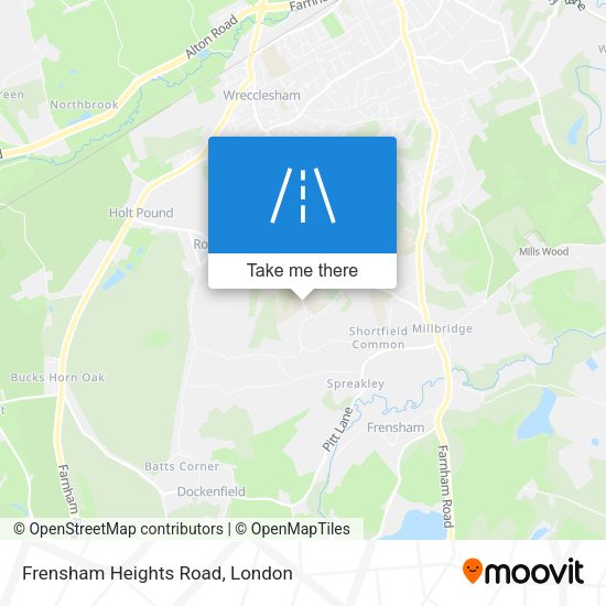 Frensham Heights Road map