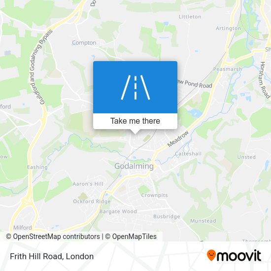 Frith Hill Road map