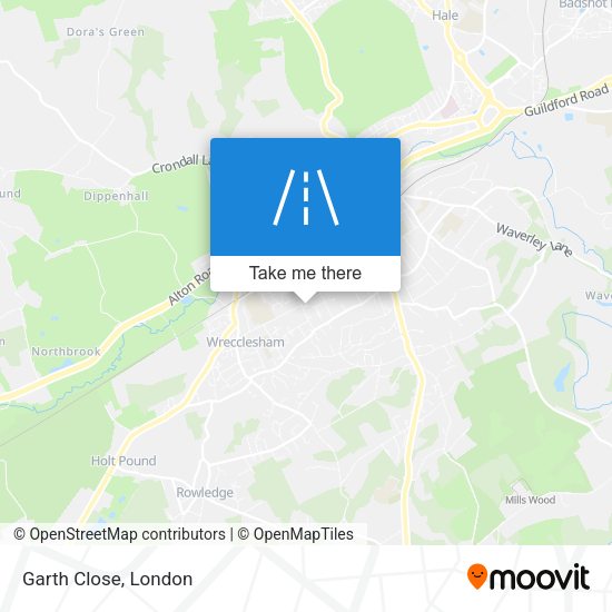 Garth Close map