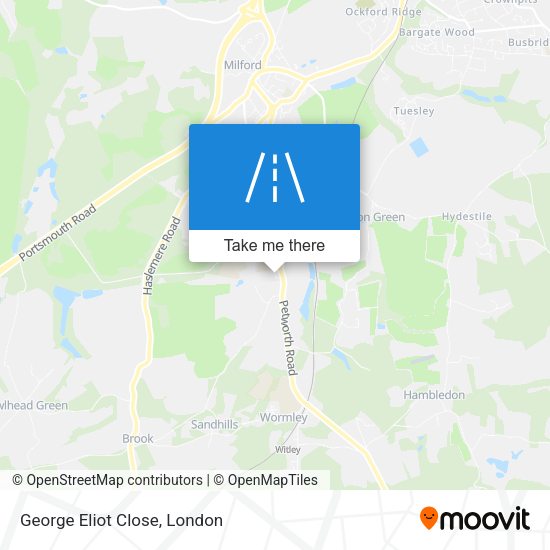 George Eliot Close map