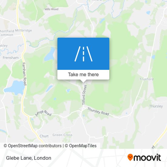 Glebe Lane map