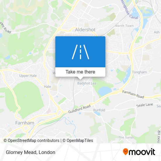 Glorney Mead map