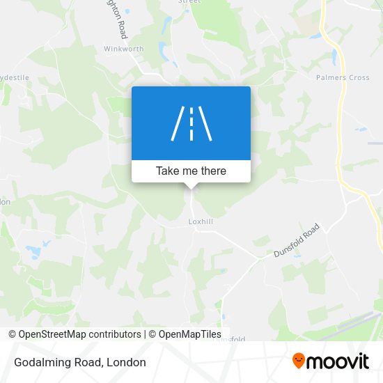 Godalming Road map