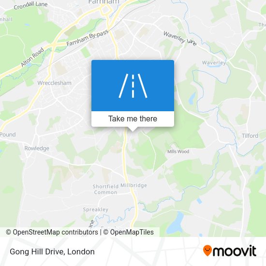 Gong Hill Drive map