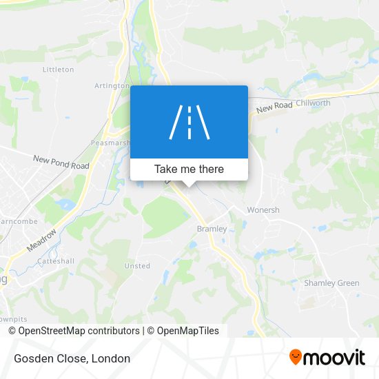 Gosden Close map