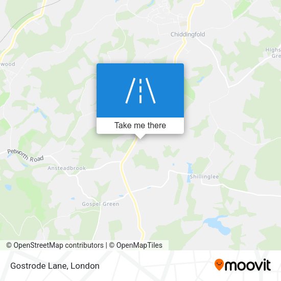 Gostrode Lane map