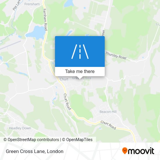 Green Cross Lane map