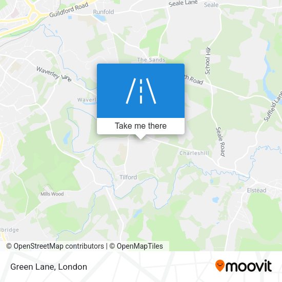 Green Lane map