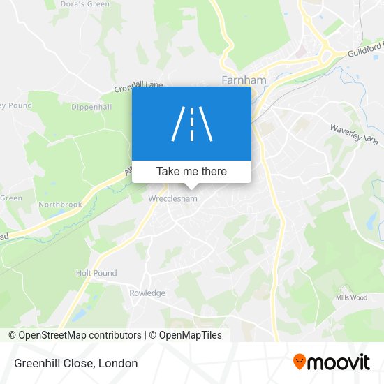 Greenhill Close map