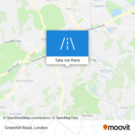 Greenhill Road map
