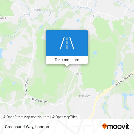 Greensand Way map