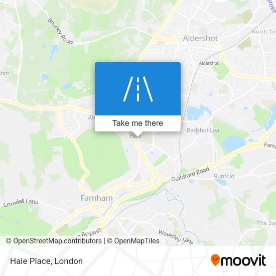 Hale Place map