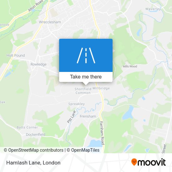 Hamlash Lane map