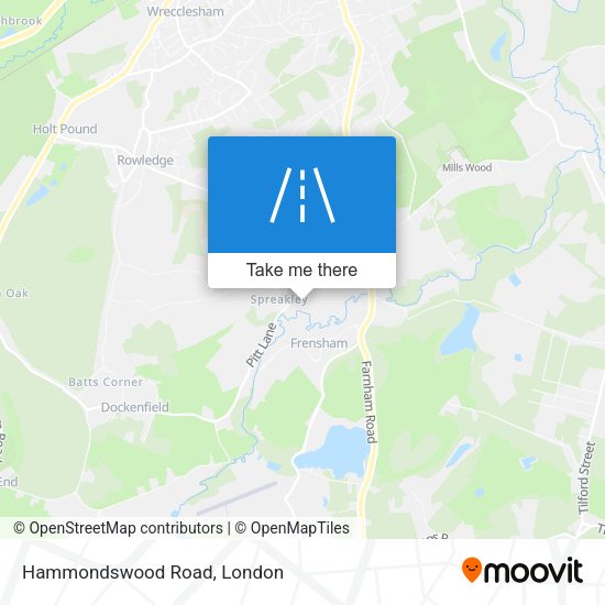 Hammondswood Road map