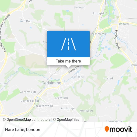 Hare Lane map