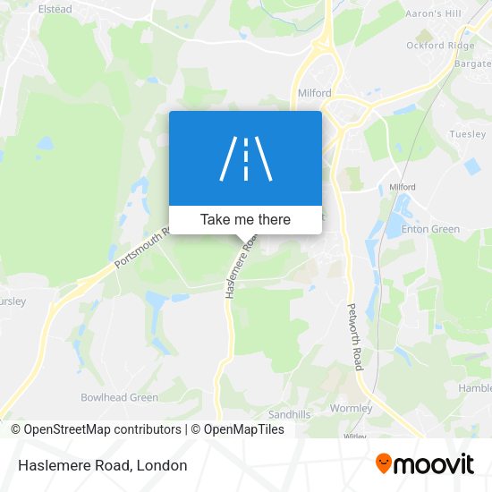 Haslemere Road map