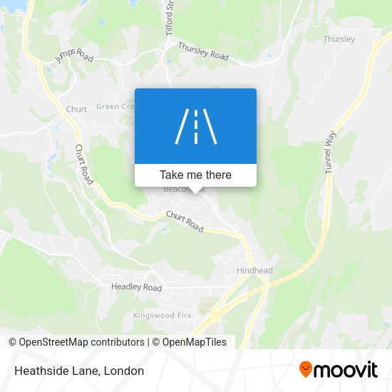 Heathside Lane map