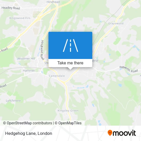 Hedgehog Lane map