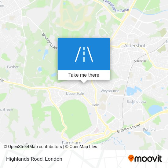 Highlands Road map