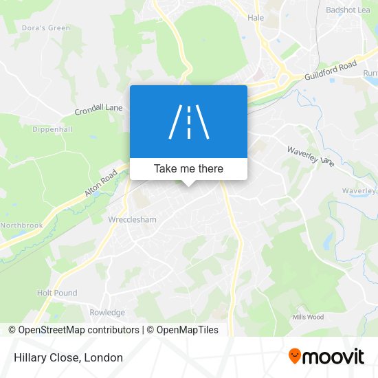 Hillary Close map