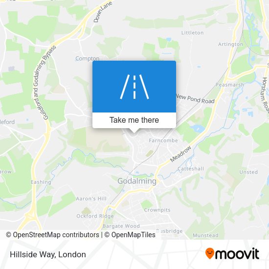 Hillside Way map