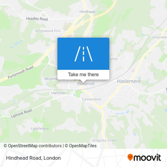 Hindhead Road map