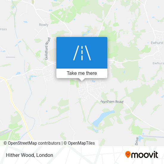 Hither Wood map